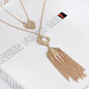 Bling Heart with Tassel Necklace