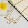 Boho Bead Spike Pendant Necklace