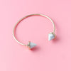 Two Stone Cones Cuff Bracelet