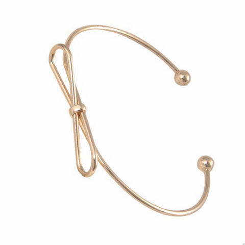 Cute Bow Knot Cuff Bangle Bracelet