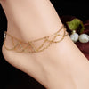 Chain Link Waves Anklet
