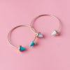Two Stone Cones Cuff Bracelet