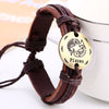 Zodiac Sign Constellation Leather Bracelet