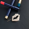 Bling Lips Crystal Brooch