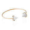 Two Stone Cones Cuff Bracelet